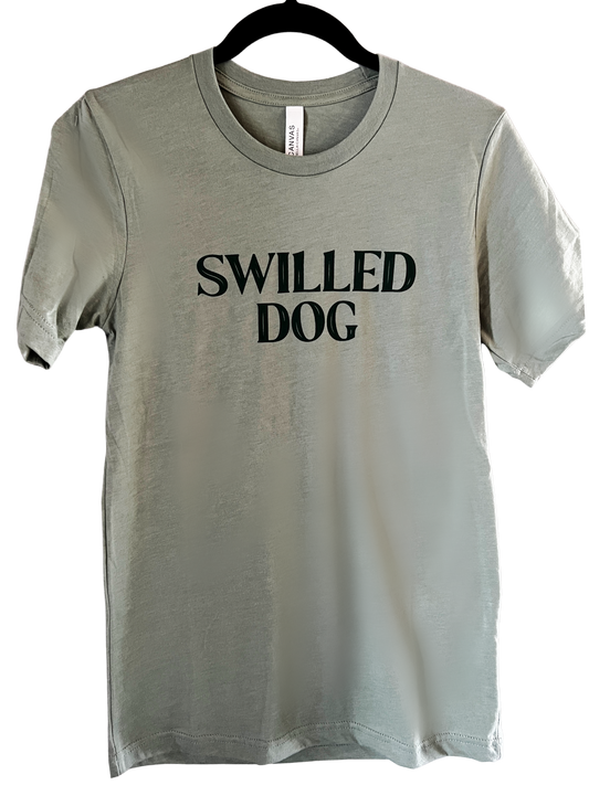 Swilled Dog Logo Tee - Heather Sage
